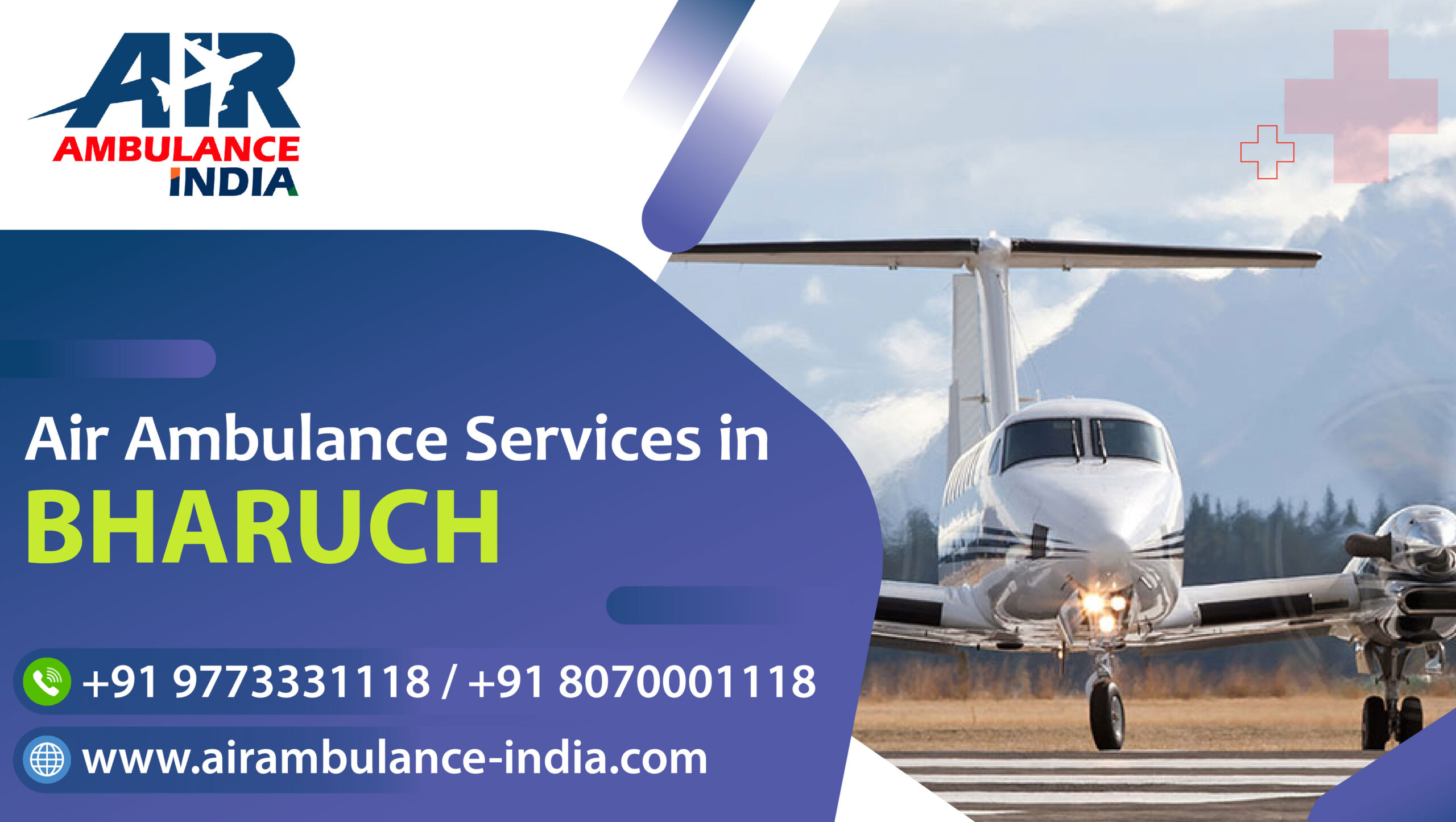Air Ambulance Services in Bharuch