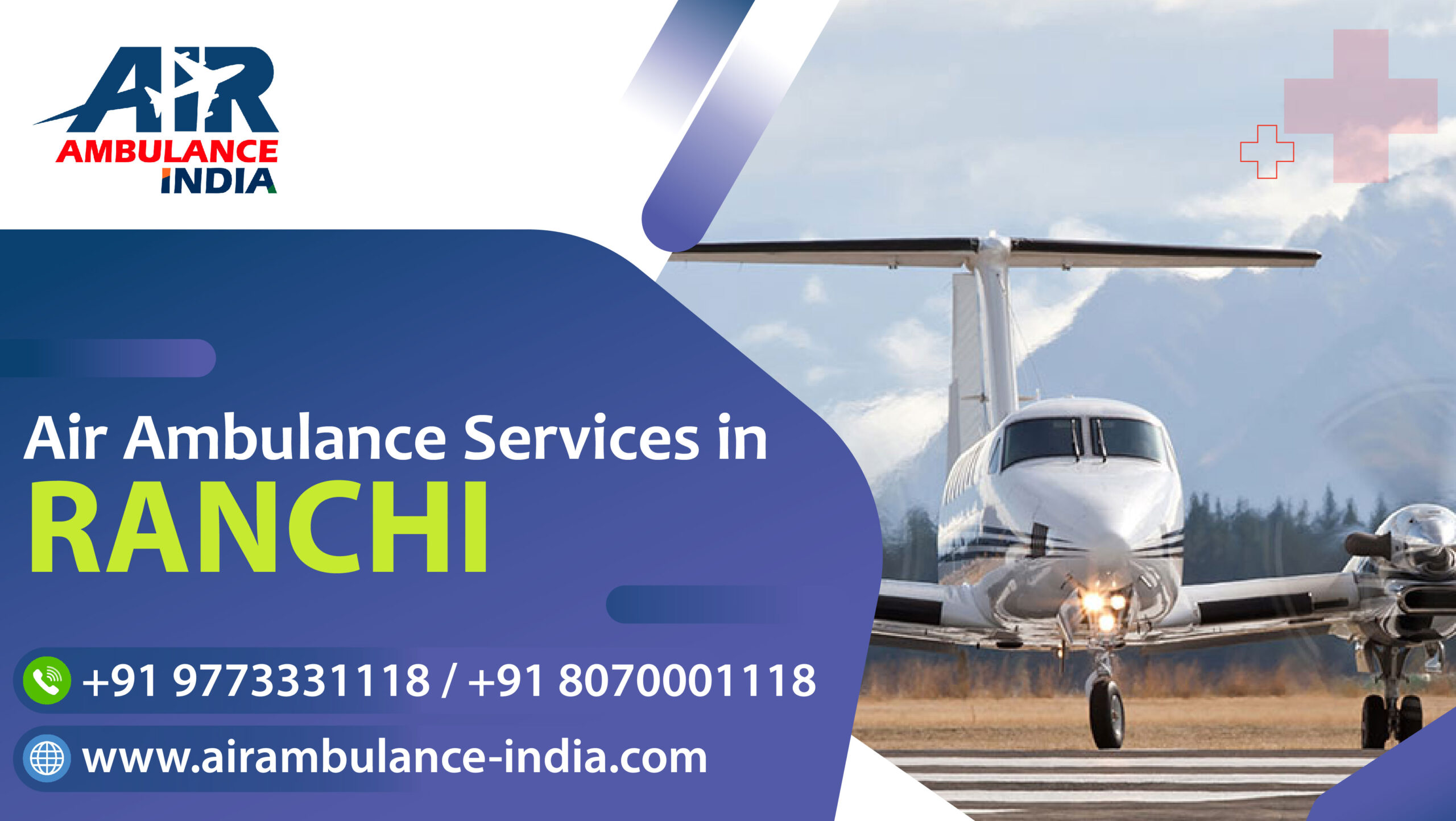 air ambulance services in Ranchi