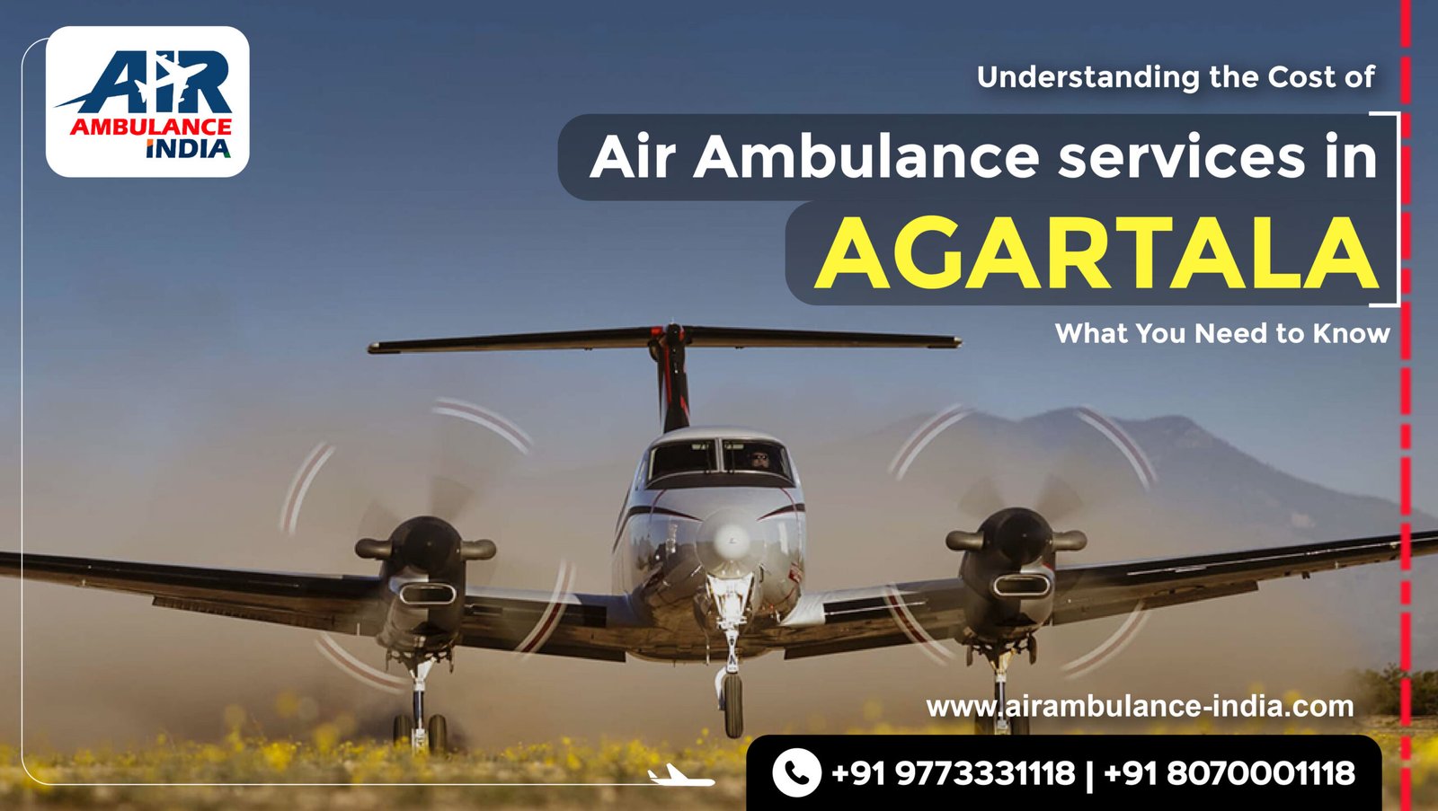 Understanding the Cost of Air Ambulance Services Agartala: What You Need to Know